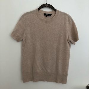 Theory 100% Cashmere Shortsleeved Sweater
